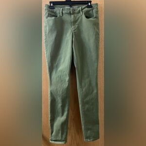 Old Navy Rockstar Mid-Rise Olive Green Pants